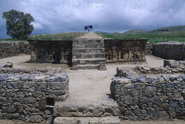 PAKISTAN, Punjab, Taxila, Shrine of the Double Eagle at the Sirkap Site