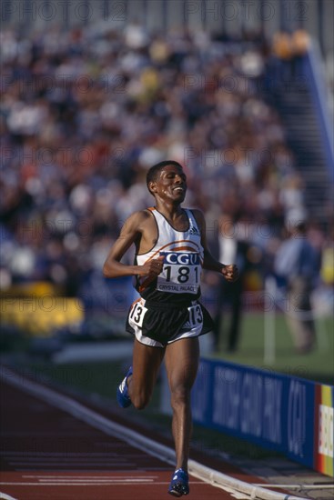 SPORT, Athletics, Track, Haile Gebre Selassie. Ethiopian athlete.
