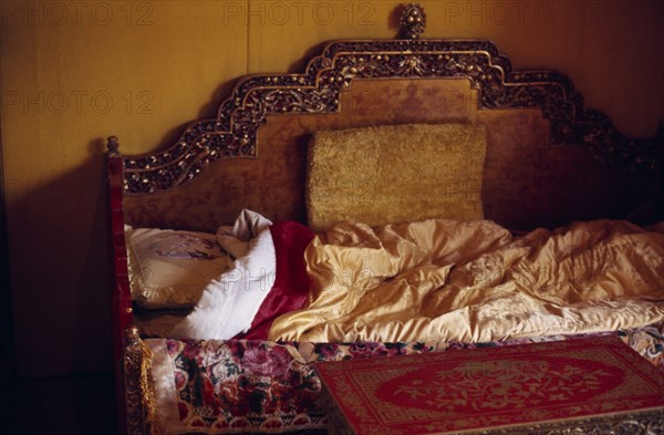 TIBET, Lhasa, The Potola Palace.  Interior of the Dalai Lama’s private apartments.