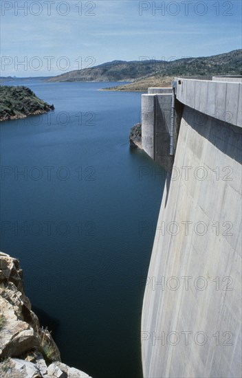 KENYA, Turkana District, Turkwel Dam, Controversial Arch hydroelectric dam that has cost millions of ‘aid’ dollars and contributed little to the economy.