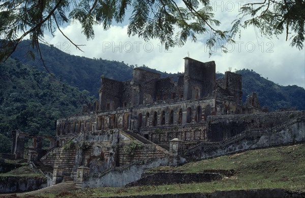 HAITI, Milot, La Citadelle.  Mountain top fortress built by King Henri Christophe between 1805 and 1820 to deter any French reinvasion.