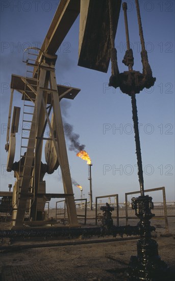 EGYPT, Sinai, Agip oil fields.