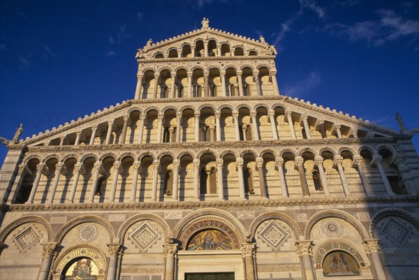 ITALY, Tuscany, Pisa, Duomo. Pisan-Romanesque four tiered exterior facade.