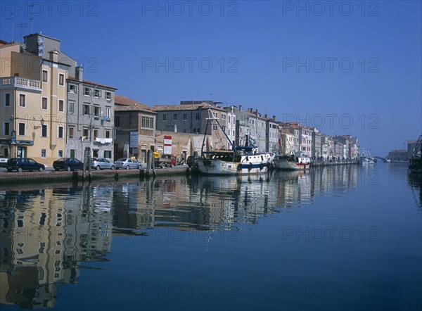 ITALY, Veneto, Chioggia, "The seaside town by the Adriatic Sea., South end of Laguna Venata,  Ferry and Fishing Port."