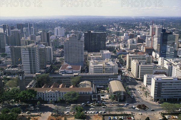 KENYA, Nairobi, Cityscape from Kenyatta Centre