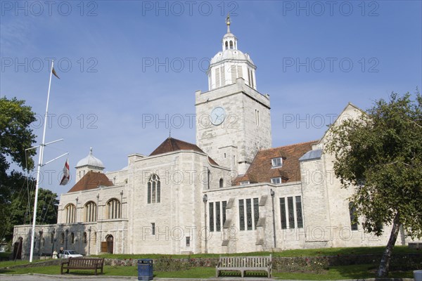 ENGLAND, Hampshire, Portsmouth, The Anglican Cathedral Church of St Thomas of Canterbury started in the 12th Century and completed in 1980. Consecrated as a cathedral in 1927.
