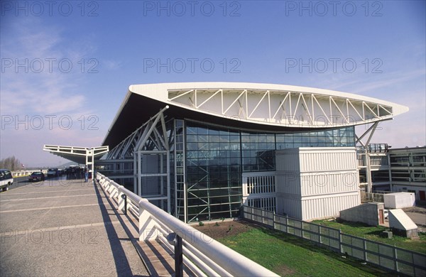 CHILE, Santiago , The exterior of the International Airport.