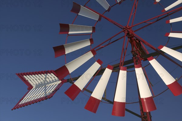 SPAIN, Balearic Islands, Mallorca, Detail of windmill near Palma de Mallorca.