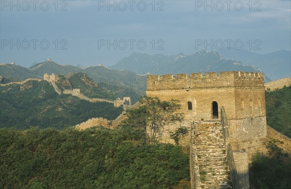 CHINA, Beijing Division, Jinshanling, "The Great Wall, Ming Dynasty 1368 to 1389, rebuilt 1567 to 70."