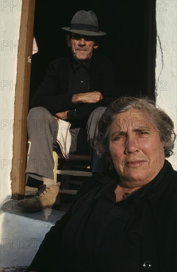 SPAIN, Andalucia, Portrait of Andalucian village couple.