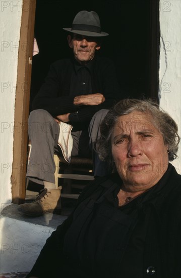 SPAIN, Andalucia, Portrait of Andalucian village couple.