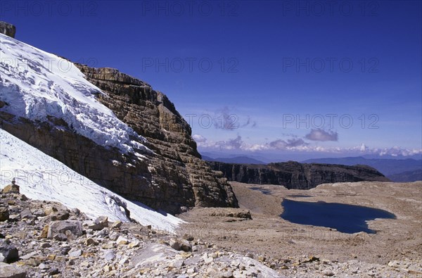 COLOMBIA, Cordillera , Boyaca, "View from Boqueron Bellavista, Sierra Nevada de Cocuy."