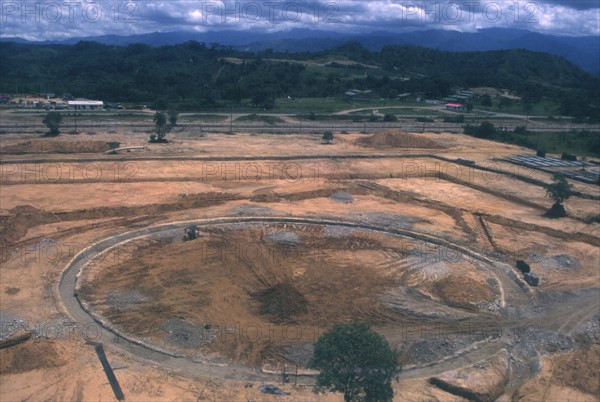 COLOMBIA, Casanare, Site preparations for BP Cupiagua oil production site.