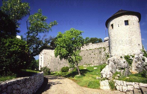 CROATIA, Kvarner, Rijeka, "Trsat medieval castle which straddles a ridge above the city was once home to the noble Frankopan family. Today it serves as a cafe, art gallery and venue for classical concerts during the summer months."