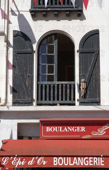 FRANCE, Aquitaine Pyrenees Atlantique, Biarritz, The Basque seaside resort on the Atlantic coast. Boulangerie bakery in the commercial centre of the town.