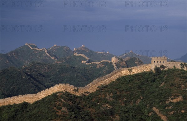 CHINA, Beijing, Jinshanling, "Great Wall of China Jinshanling section, Ming Dynasty 1368-1389, rebuilt 1567-70."