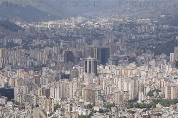 VENEZUELA, Caracas, View over city from the Avila mountain.