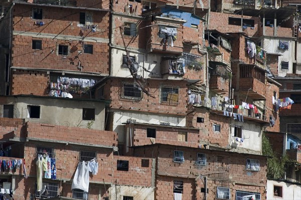 VENEZUELA, Caracas, Typical low income dwellings in the Petare district