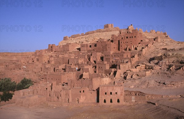MOROCCO, Ait Benhaddou, Kasbah and hill town used in films such as Jesus of Nazareth and Lawrence of Arabia.