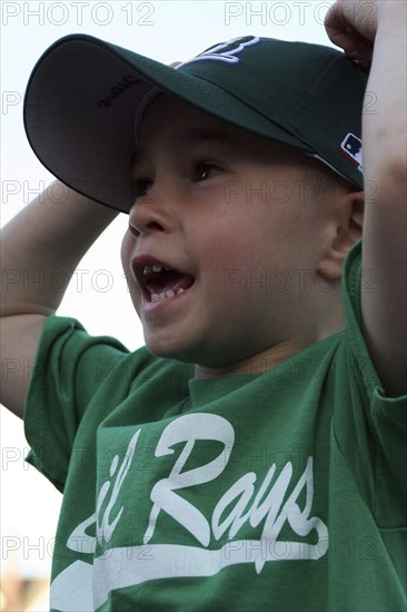 CHILDREN, Infant, Boys, Tyler Stone wearing basball cap.