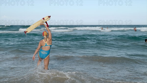 Australia, Queensland, The Gold Coast, Lifeguard Working Christmas Day - Surfers Paradise