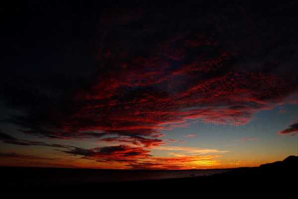 Australia, Western Australia, Nanga, Shark Bay Sunset