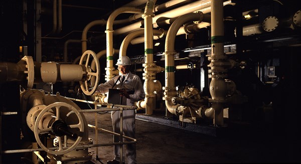 ENGLAND, Gloucester, Between Bristol & Gloucester, Inside Oldbury Nuclear Power Station