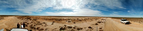 Australia, Western Australia, Shark Bay, Salt Flats on Peron Point.