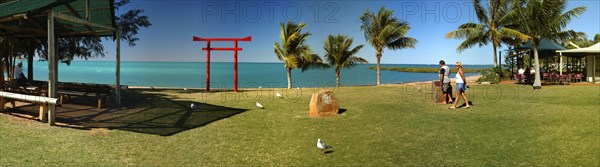 Australia, Western Australia, Broome, Panorama - The Atora and Town Beach