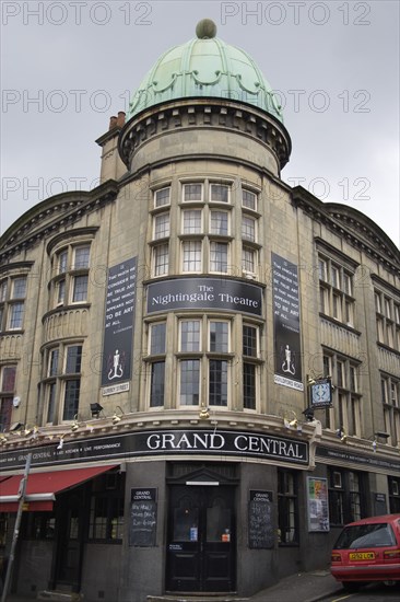 ENGLAND, East Sussex, Brighton, "Grand Central bar and Nightingale theatre, next to the railway station."