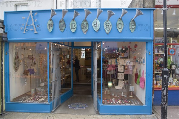 ENGLAND, East Sussex, Brighton, "Appendage fine art and jewellery shop in Kensington Gardens, North Laines area."