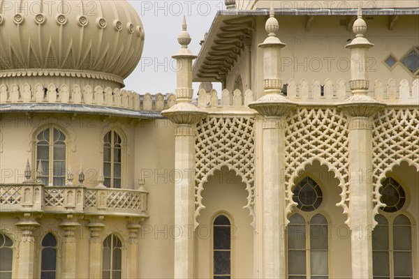 ENGLAND, East Sussex, Brighton, Detail of the Royal Pavilion.