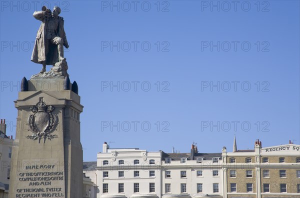 ENGLAND, East Sussex, Brighton, War memorial at the seafront by Russel Square.