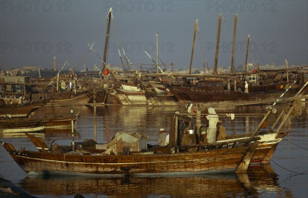 QATAR, Industry, Fishing dhow boats