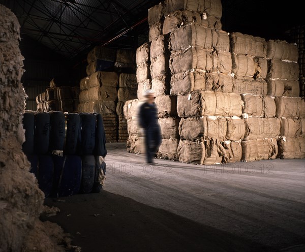 ENGLAND, Berkshire, Secret, Rag Cotton Bails For Making Bank Note Paper