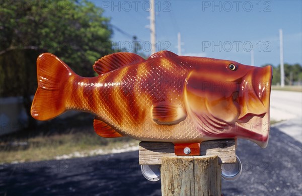 USA, Florida, Fish mailbox