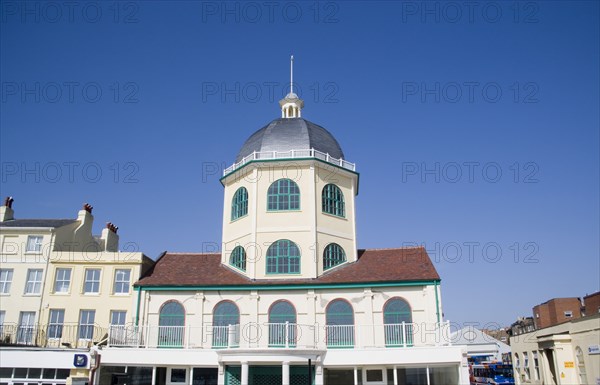 ENGLAND, West Sussex, Worthing, The Dome Cinema exterior. Grade II listed building.