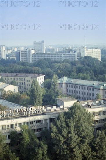 UZBEKISTAN, Tashkent, View over the city skyline.