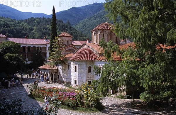 BULGARIA, Bachkovo, Bachkovo Monastery Church of Sveta Bogoroditsa.