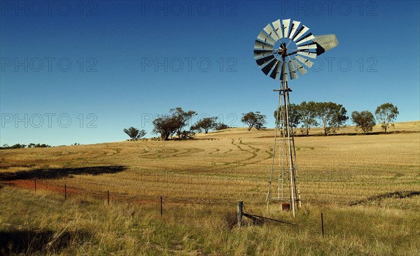 Australia, Western Australia, Perth, Wind powered water pump outside Perth.