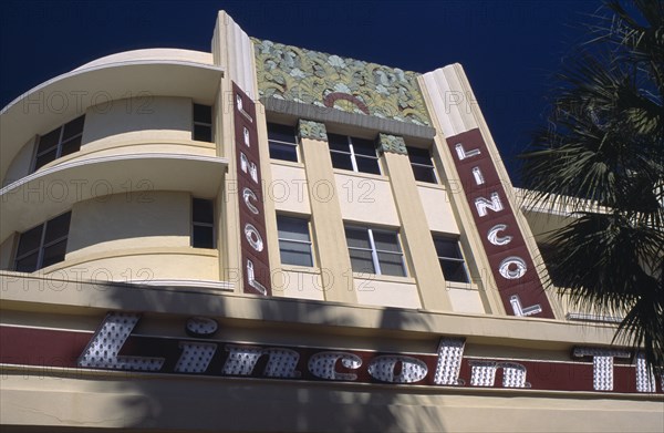 USA, Florida, Miami, South Beach. Lincoln Avenue. The Lincoln Theatre exterior