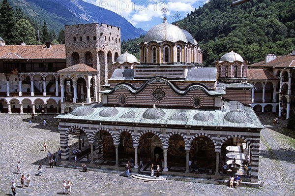 BULGARIA, Rila, "Nativity Church, Rila Monastery."