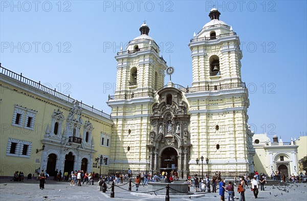 PERU, Lima, San Francisco baroque church and monastery.