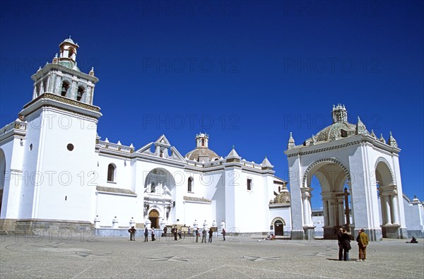 BOLIVIA, Lake Titicaca, "Virgin of Copacabana Church, Copacabana."