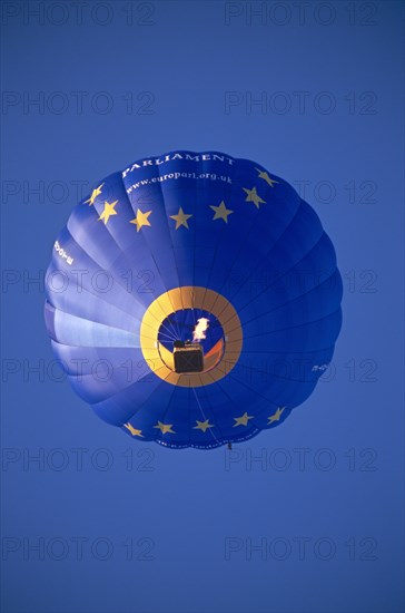 ENGLAND, Bristol, European Parliament hot air balloon.