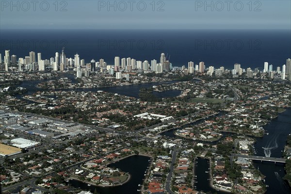 Australia, Queensland, Gold Coast, Broadbeach from the air