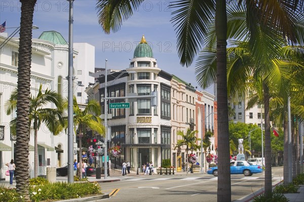 USA, California, Los Angeles, Beverly Hills Rodeo Drive.