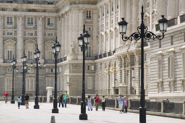 SPAIN, Madrid, Facade of the Palacio Real.