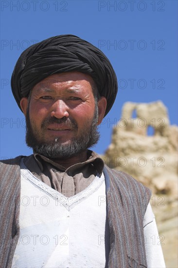 AFGHANISTAN, Bamiyan Province, Bamiyan , Portrait of local man