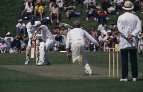 20085193 SPORT Ball Games Cricket Arundel. West Sussex. Duchess of Norfolk s Eleven playing against New Zealand